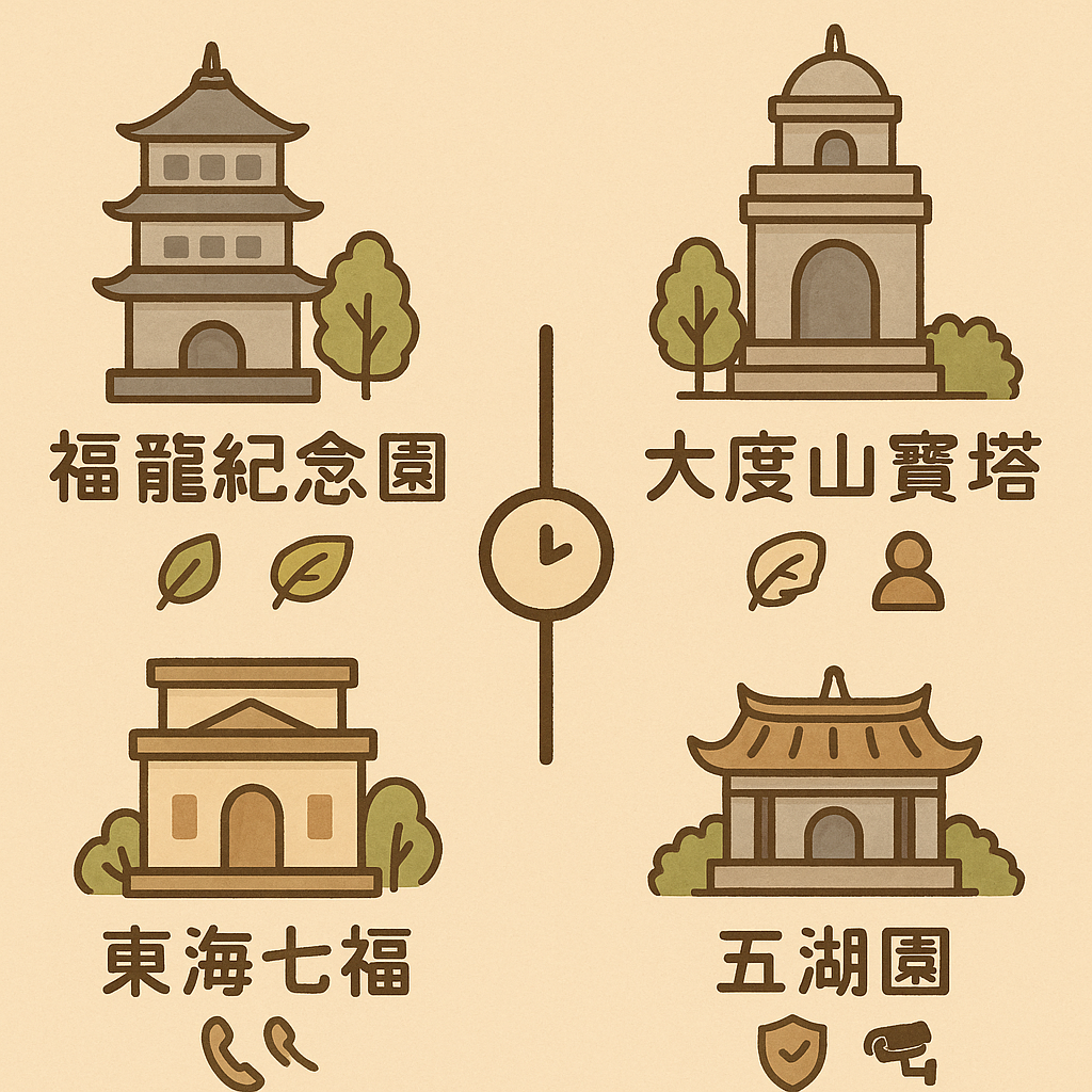四座中部塔園代表性建築